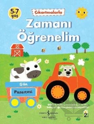 Çıkartmalarla Zamanı Öğrenelim – Kolektif – İş Bankası Kültür Yayınları kitap kapağı