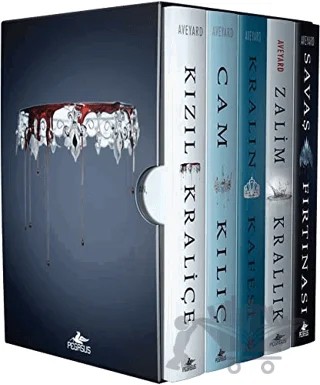 Kızıl Kraliçe Serisi - Kutulu Özel Set (5 Kitap) – Victoria Aveyard – Pegasus Yayınları kitap kapağı