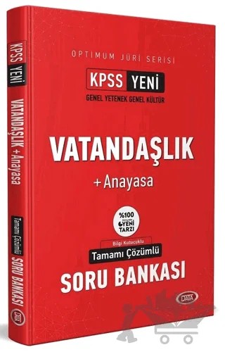 KPSS Vatandaşlık Anayasa Tamamı Çözümlü Optimum Jüri Soru Bankası – Kolektif – Data Yayınları kitap kapağı
