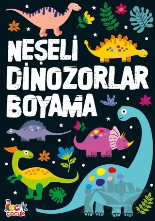 Neşeli Dinozorlar Boyama – Erdi Doğan – Bıcırık Yayınları kitap kapağı