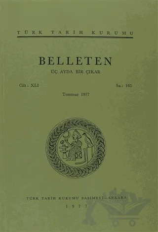 Belleten Sayı: 163 Cilt: 41 – Türk Tarih Kurumu Yayınları kitap kapağı
