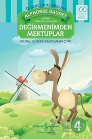Değirmenimden Mektuplar – Alphonse Daudet – İş Bankası Kültür Yayınları kitap kapağı