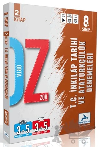 8. Sınıf T.C. İnkılap Tarihi ve Atatürkçülük Orta Zor Branş Deneme - 2. Kitap – Kolektif – Paraf Yayınları kitap kapağı