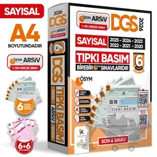 2026 DGS SAYISAL (SAY) ÖSYM Çıkmış Soru Tıpkı Basım 6'lı Deneme TÜRKİYE GENELİ Dijital Çözümlü – Kolektif – Karakutu Yayın kitap kapağı