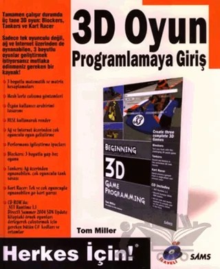 3D Oyun Programlamaya Giriş – Tom Miller – Alfa Yayınları kitap kapağı