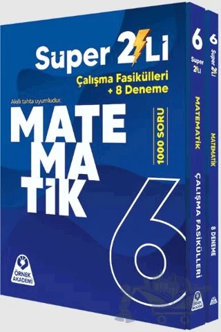 6. Sınıf Süper İkili Matematik Seti – Kolektif – Örnek Akademi kitap kapağı