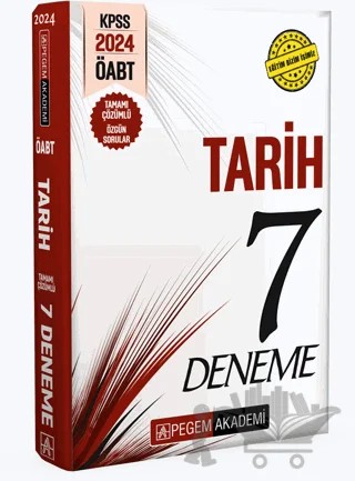 KPSS ÖABT Tarih Öğretmenliği Tamamı Çözümlü 7 Deneme – Kolektif – Pegem Akademi Yayıncılık kitap kapağı
