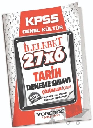 2027 KPSS Tarih İLELEBET 27x7 Deneme Çözümlü – Kolektif – Yönerge Yayınları kitap kapağı