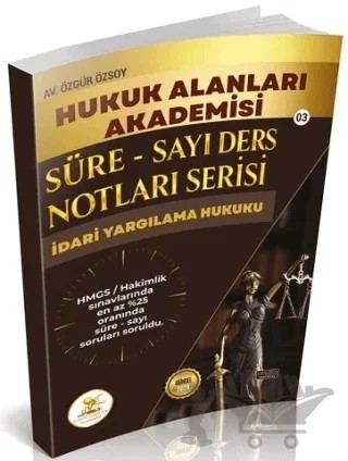 HUKAL 2026 HMGS Hakimlik İdari Yargılama Hukuku Süre-Sayı Ders Notları – Özgür Özsoy – Savaş Yayınevi kitap kapağı