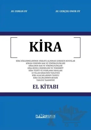 Kira El Kitabı – Osman Oy – Platon Hukuk kitap kapağı