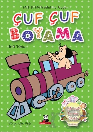 Eğlenceli Boyama Dizisi 1: Çuf Çuf Boyama – Salim Toprak – Beyaz Panda Yayınları kitap kapağı
