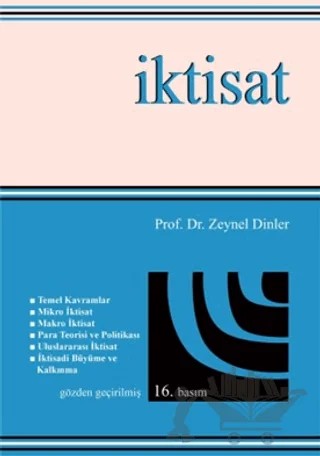 İktisat – Zeynel Dinler – Ekin Basım Yayın kitap kapağı