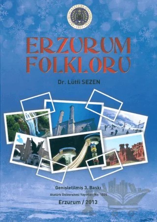 Erzurum Folkloru – Lütfi Sezen – Atatürk Üniversitesi Yayınları kitap kapağı