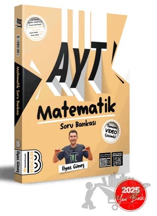 2025 AYT Matematik Tamamı Video Çözümlü Soru Bankası – İlyas Güneş – Benim Hocam Yayınları kitap kapağı