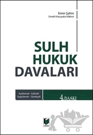 Sulh Hukuk Davaları – Emin Şahin – Adalet Yayınevi kitap kapağı
