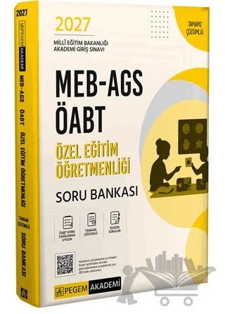 2027 MEB-AGS ÖABT Özel Eğitim Öğretmenliği Soru Bankası – Kolektif – Pegem Akademi Yayıncılık kitap kapağı