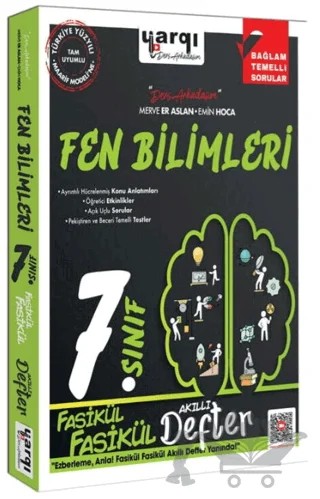 Yargı Ders Arkadaşım 7. Sınıf Fen Bilimleri Fasikül Fasikül Akıllı Defter – Kolektif – Yargı Yayınevi kitap kapağı
