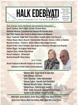 Halk Edebiyatı Dergisi: 73-74 Temmuz - Ağustos / Eylül - Ekim 2026 – Kolektif – Halk Edebiyatı Dergisi Yayınları kitap kapağı