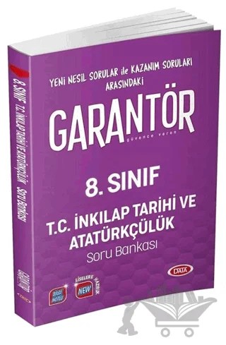 8. Sınıf Garantör T.C. İnkılap Tarihi ve Atatürkçülük Soru Bankası – Kolektif – Data Yayınları kitap kapağı