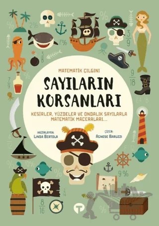 Sayıların Korsanları - Matematik Çılgını – Linda Bertola – Turkuvaz Çocuk kitap kapağı