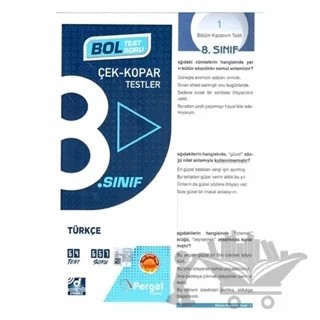 TYT Türkçe Çek Kopar Yaprak Testler – Kolektif – Pergel Yayınları kitap kapağı