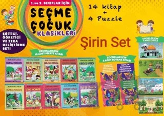 1. ve 2. Sınıflar İçin Şirin Eğitim Seti (14 Kitap + 4 Yapboz) – Kolektif – Aksa Çocuk kitap kapağı