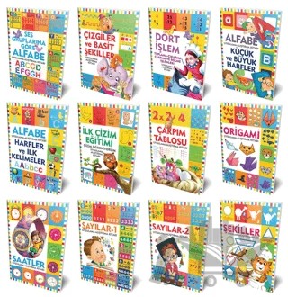 Etkinlik Kitapları Seti (12 Kitap Takım) – Kolektif – Mor Kelebek kitap kapağı