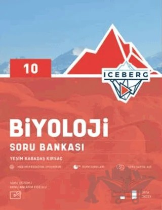 10. Sınıf Iceberg Biyoloji Soru Bankası – Yeşim Kabadaş Kırsaç – Okyanus Yayınları kitap kapağı