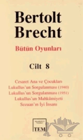 Bütün Oyunları Cilt 8 – Bertolt Brecht – Mitos Boyut Yayınları kitap kapağı