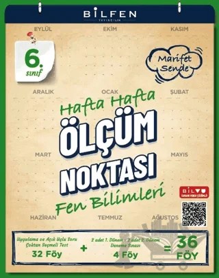 6. Sınıf Fen Bilimleri Hafta Hafta Ölçüm Noktası – Kolektif – Bilfen Yayıncılık kitap kapağı