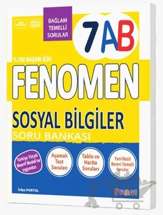 7. Sınıf Fenomen Sosyal Bilgiler Soru Bankası (A-B) – İrfan Purtul – Fenomen Yayınları kitap kapağı