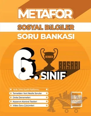 Metafor 6. Sınıf Sosyal Bilgiler Soru Bankası – Burcu Emine Demir, Kubilay Demir – Gerçek Başarı Yayınları kitap kapağı