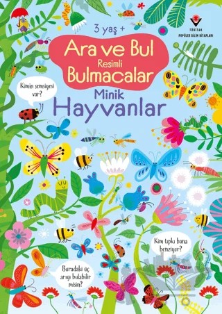 Ara ve Bul Resimli Bulmacalar Minik Hayvanlar – Kirsteen Robson – TÜBİTAK Yayınları kitap kapağı