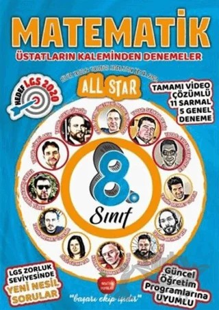 8. Sınıf Matematik All Star Deneme – Kolektif – Newton Yayınları kitap kapağı
