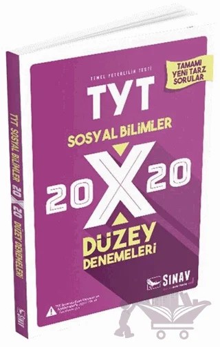 2019 TYT Sosyal Bilimler 20x20 Düzey Denemeleri – Kolektif – Sınav Yayınları kitap kapağı