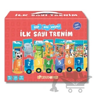 İlk Sayı Trenim - Cırt Cırtlı Yapboz ve Kitap Seti – Halil İbrahim Öztürk – Bi Kutu Oyun kitap kapağı
