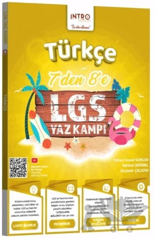7 den 8 e LGS Türkçe Yaz Kampı – Kolektif – İntro Yayınları kitap kapağı
