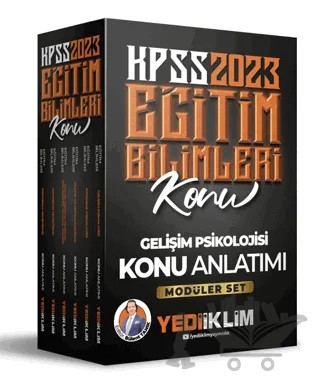 2023 KPSS Eğitim Bilimleri Konu Anlatımlı Modüler Set – Kolektif – Yediiklim Yayınları kitap kapağı