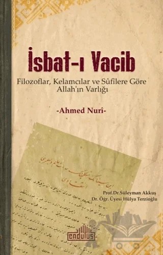 İsbat-ı Vacib – Ahmed Nuri – Endülüs Yayınları kitap kapağı