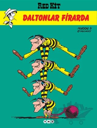 Red Kit 3 - Daltonlar Firarda – Goscinny – Yapı Kredi Yayınları kitap kapağı
