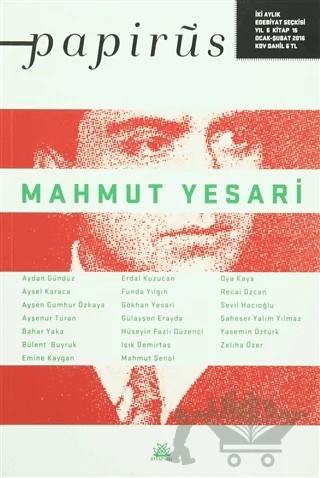 Papirüs 15. Sayı – Mahmut Yesari – Artshop Yayıncılık kitap kapağı