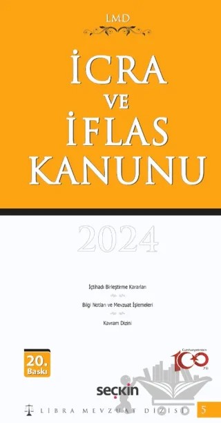 İcra ve İflas Kanunu / LMD–5 – Mutlu Dinç, Çilem Bahadır – Seçkin Yayıncılık kitap kapağı