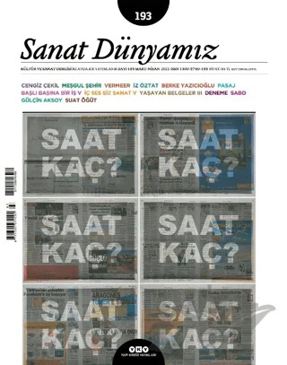 Sanat Dünyamız 193 / Mart - Nisan 2023 – Yapı Kredi Yayınları kitap kapağı