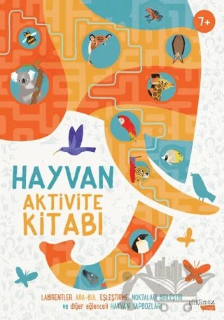Hayvan Aktivite Kitabı – Frances Evans – Yakamoz Yayınevi kitap kapağı