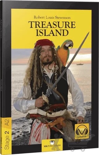 Treasure Island - Stage 2 - İngilizce Hikaye – Robert Louıs Stevenson – MK Publications kitap kapağı
