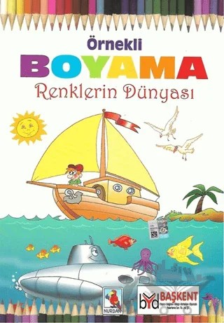 Örnekli Boyama - Renklerin Dünyası – Kolektif – Nurdan Yayınları kitap kapağı