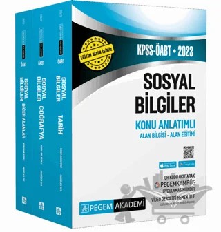 2023 KPSS ÖABT Sosyal Bilgiler Konu Anlatımlı – Kolektif – Pegem Akademi Yayıncılık kitap kapağı