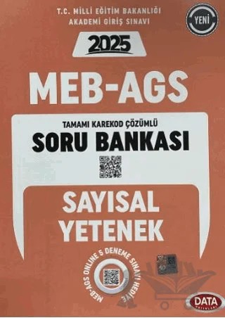 MEB - AGS Sayısal Yetenek (Matematik) Soru Bankası – Kolektif – Data Yayınları kitap kapağı