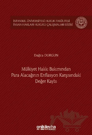 Mülkiyet Hakkı Bakımından Para Alacağının Enflasyon Karşısındaki Değer Kaybı – Dağca Durgun – On İki Levha Yayınları kitap kapağı