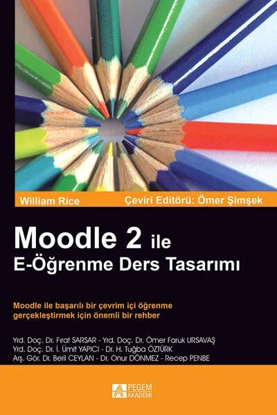 Moodle 2 ile E-Öğrenme Ders Tasarımı – William Rice – Pegem Akademi Yayıncılık kitap kapağı